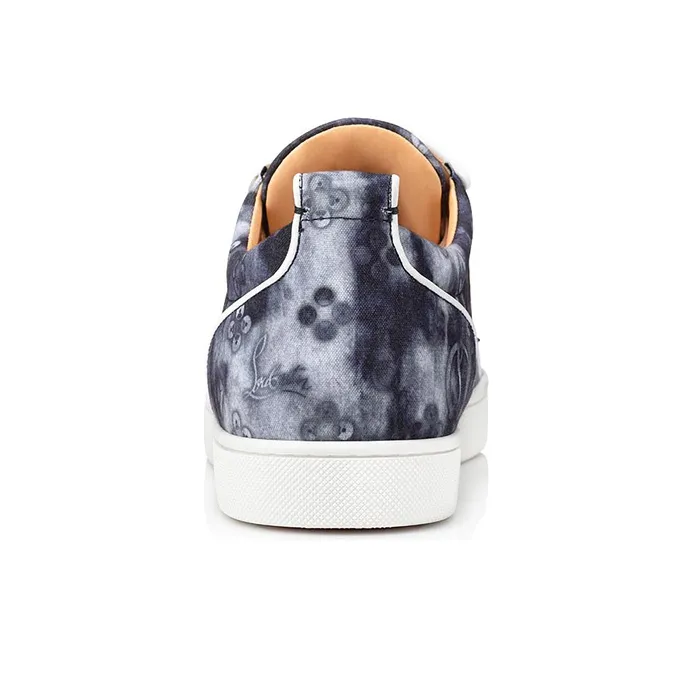 Christian Louboutin Junior Spikes Orlato Flat Silver Multi-3