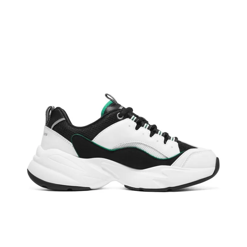 Skechers D'LITES 3.0 Cousin Low Top Casual Shoes Women's White Green-1