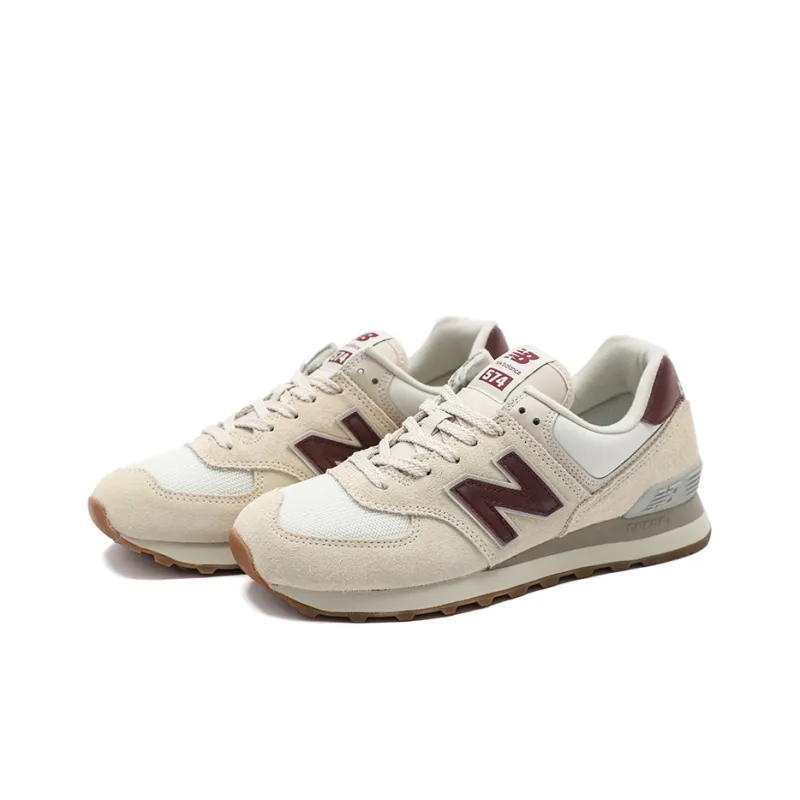 New Balance 574 Moonbeam Burgundy Women's-2