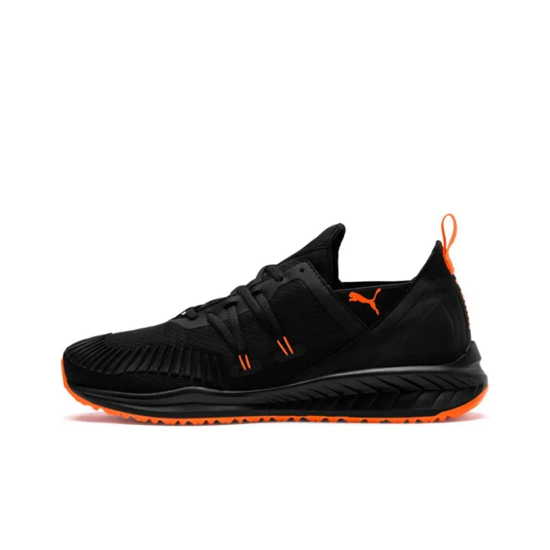 PUMA Ignite Ronin Ignlte Ronin Lightweight Wear-resistant And Non-slip Low-Top Running Shoes Men's Black Orange-0