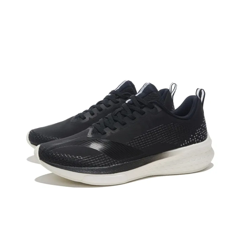 LINING Trich Tu 5 V PRO 3M Men's Light Marathon Running Shoes - Black/White-2