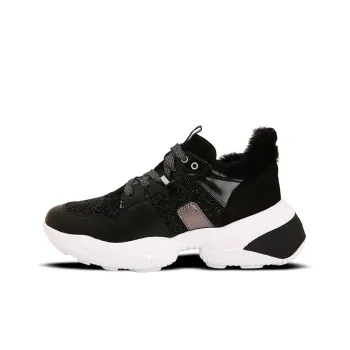 HOGAN Interaction Cushioning, Slip Resistant, And Abrasion Resistant Low Top Casual Shoes Women's Black