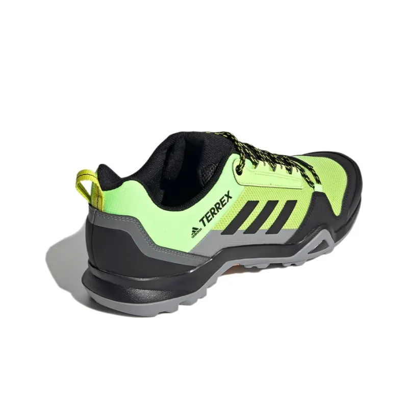 Adidas Terrex AX3 GTX Breathable Low-Top Outdoor Shoes Men's Black Yellow-3