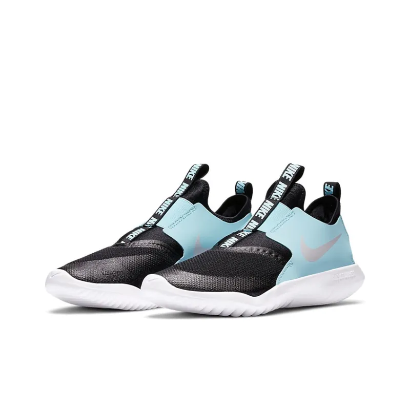 Nike Flex Runner Cushioning Anti-Slip And Wear-Resistant Low-Top Running Shoes GS Blue Black-2