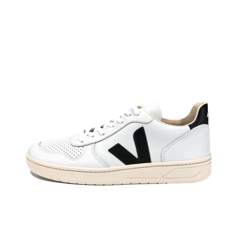 VEJA V 10 Lace Up 'Extra White Black'-0