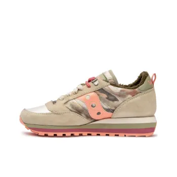 Saucony Jazz Triple Retro Warm Low-Top Running Shoes Women's Light Khaki Standard M