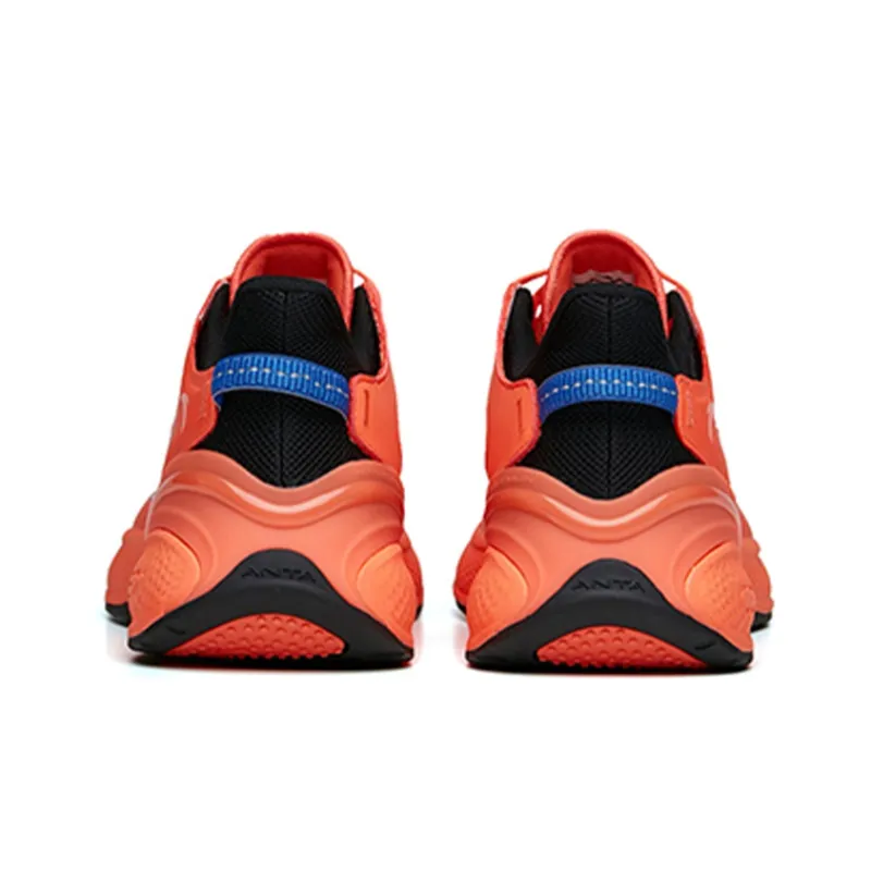 Anta Cushioned Anti-Slip Wear-Resistant Breathable Lightweight Low-Top Running Shoes Men's Chrysanthemum Orange-4
