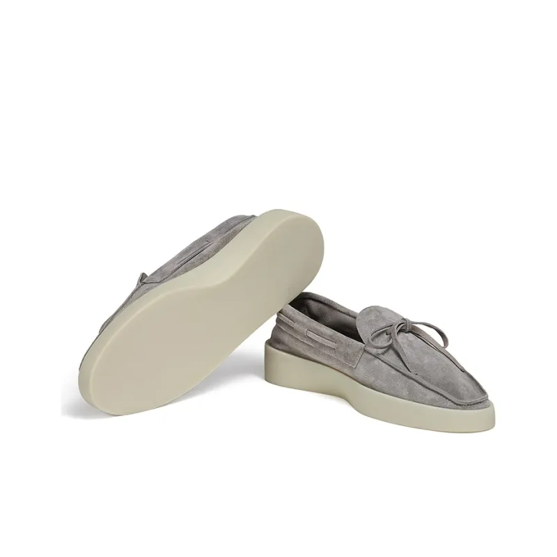 Fear Of God x Zegna Stylish Skateboarding Shoes Men's Light Gray-4