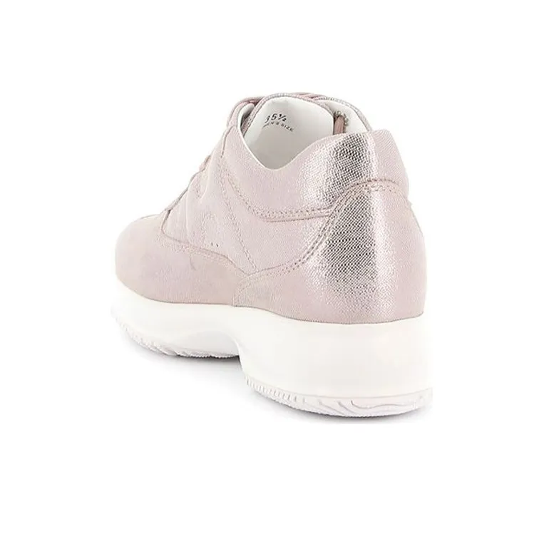 HOGAN Interactive Anti-Slip Wear-Resistant Low-Top Casual Shoes Women's Pink-3