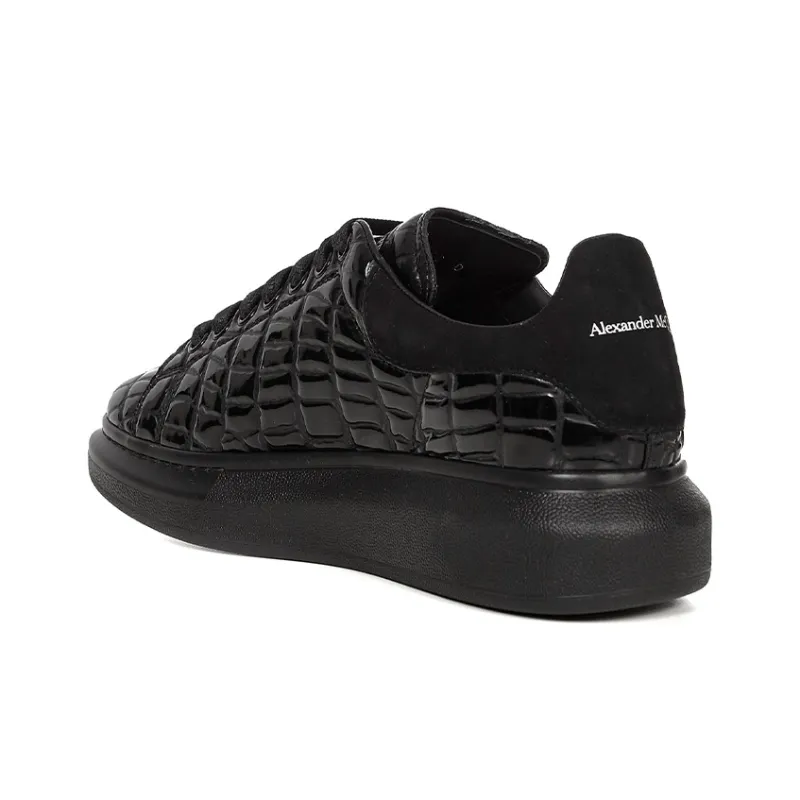 Alexander McQueen Low Top Casual Skateboard Shoes Men's Black-3