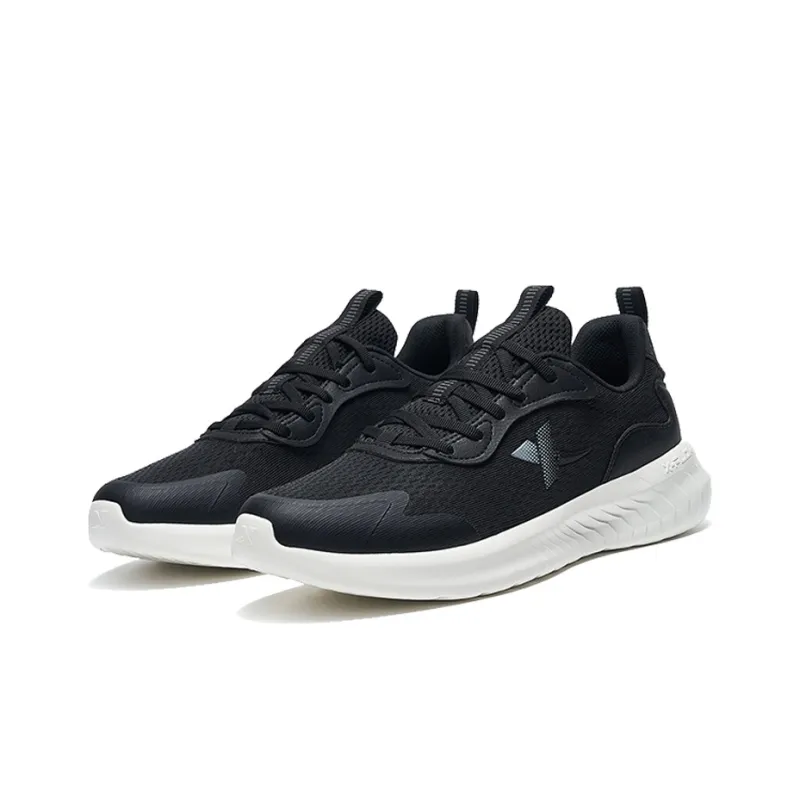 XTEP Cloud DC Cushioning Anti Slip And Wear Resistant Low Top Running Shoes Men's Black White-1