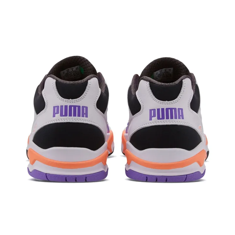 PUMA Performer Retro Cushioned Slip-Resistant Mid-Top Tennis Shoes Unisex Bright Purple-4