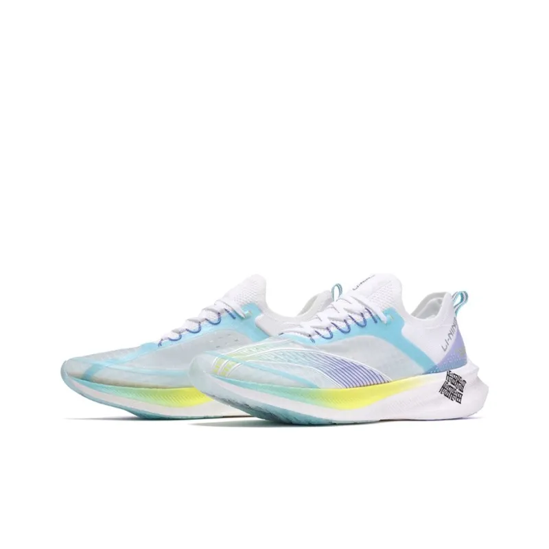 LiNing Feidian Challenger Low-Top Running Shoes Men's White Blue Purple-2