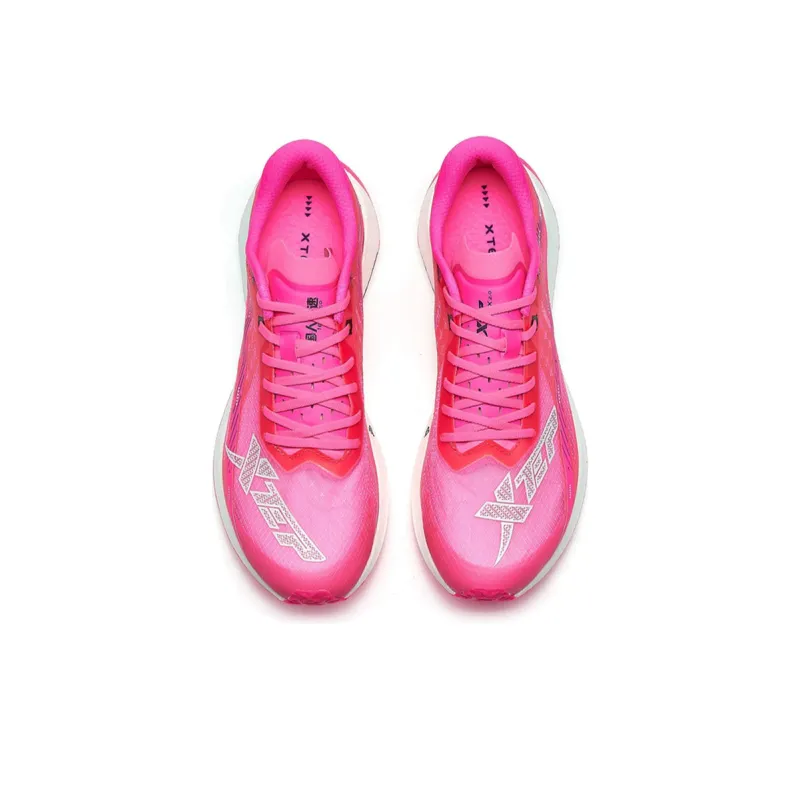 XTEP 160X 2.0 Cushioning Anti Slip And Wear Resistant Low Top Running Shoes Men's Rose Red-2