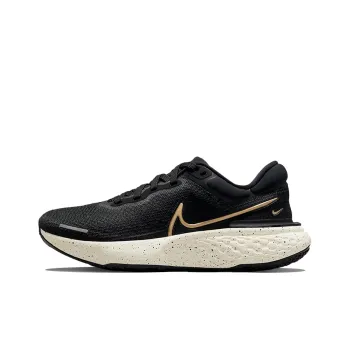 Nike ZoomX Invincible Run Flyknit Black Metallic Gold Women's