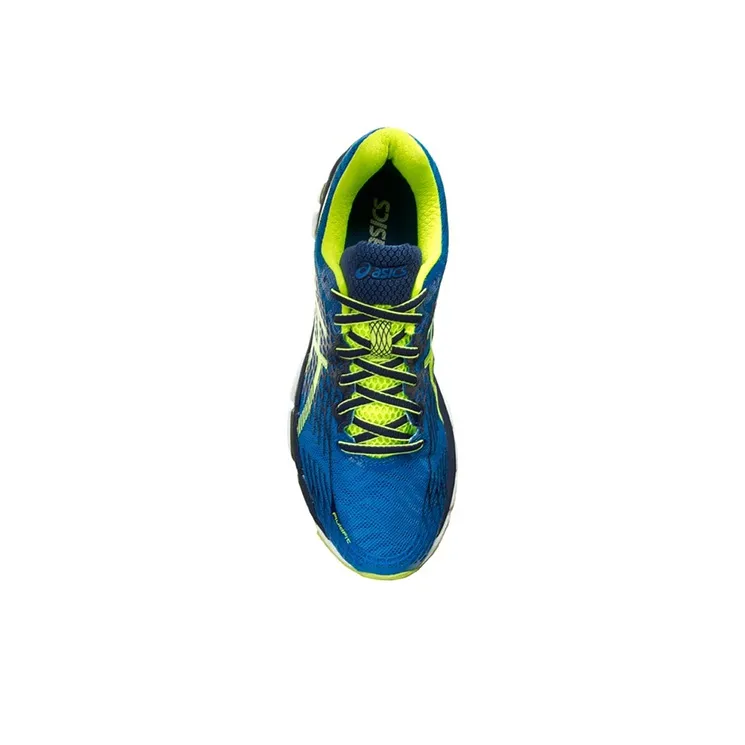 Asics GEL-Nimbus 17 Breathable Lightweight Low-Top Running Shoes Men's Blue Yellow-2