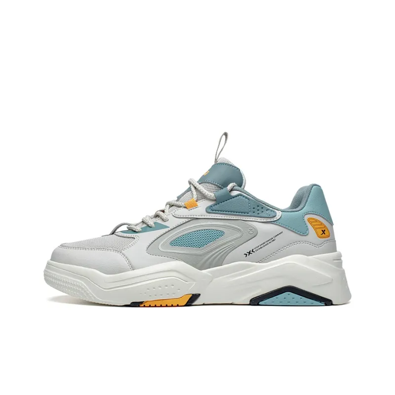XTEP A New Generation Anti Slip And Wear Resistant Breathable Low Top Sports Casual Shoes Men's Quartz Gray-0