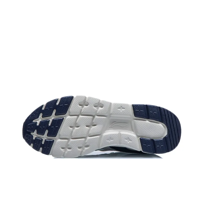 LiNing Mafia Anti Slip Wear Resistant Low Top Running Shoes Men's Gray White-5