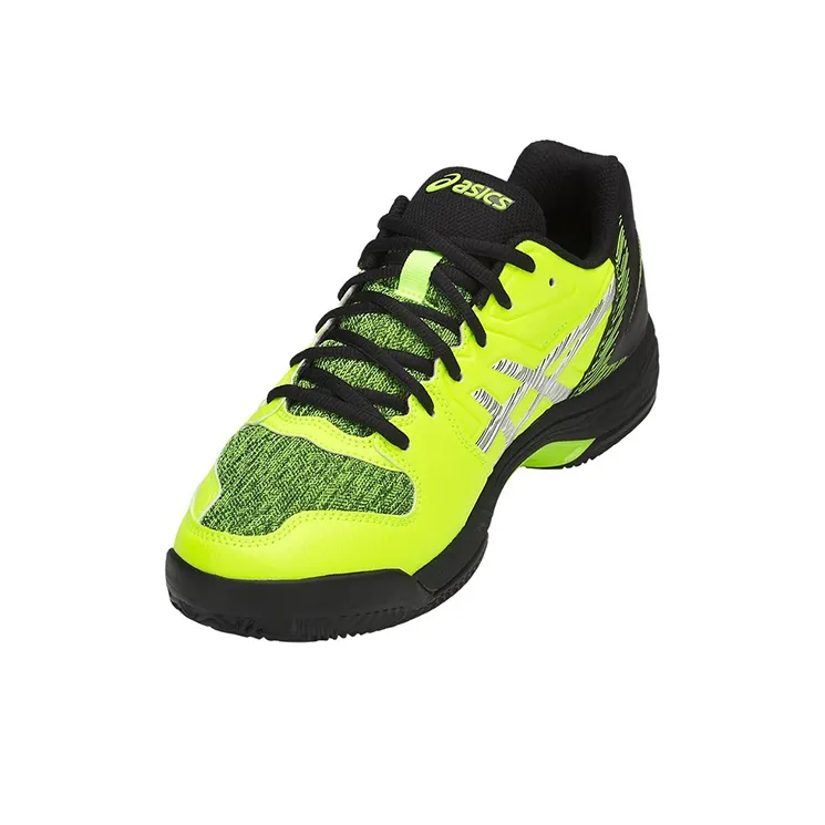 Asics Gel-Padel Exclusive 5 Tennis Shoes Men Low-Top Neon Yellow/Black-2