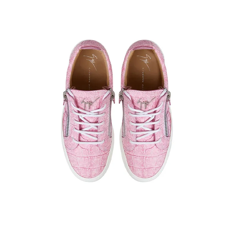 Giuseppe Zanotti/GZ Low Top Skateboard Shoes Women's Pink-3