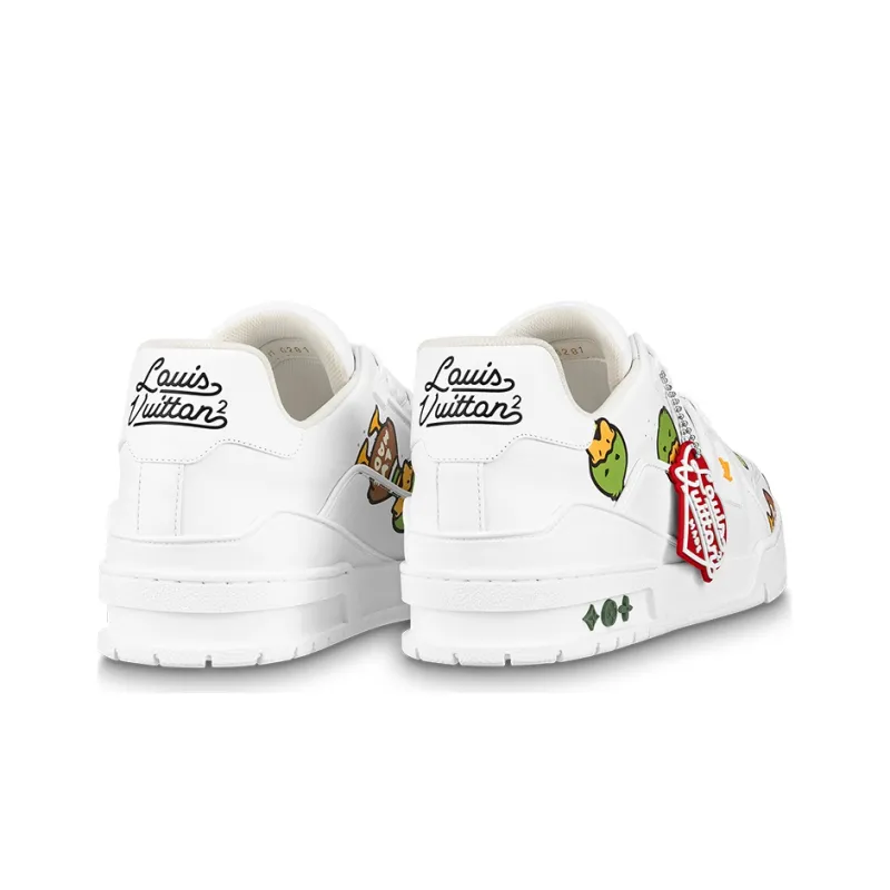 LOUIS VUITTON X Nigo Trainers 'White With Duck Monogram'-3