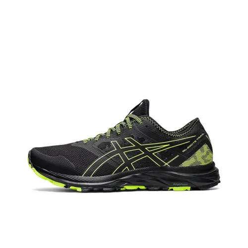 Asics Gel Excite patent 'Black Hazard Green'