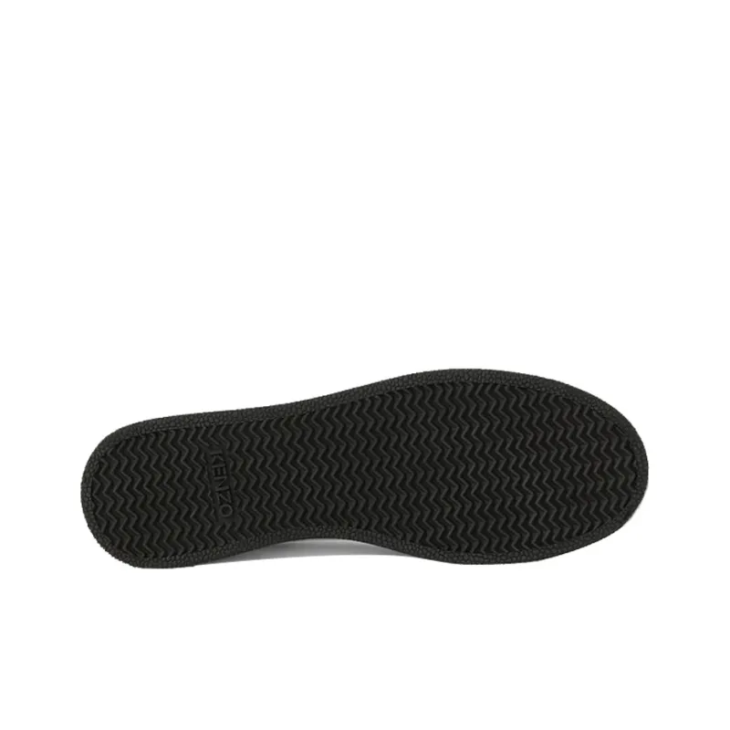 KENZO Kourt K Logo Low Top Skateboard Shoes Women's White Black-3