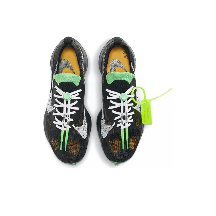 Nike Air Zoom Tempo Next% Flyknit Off White Black Scream Green-3