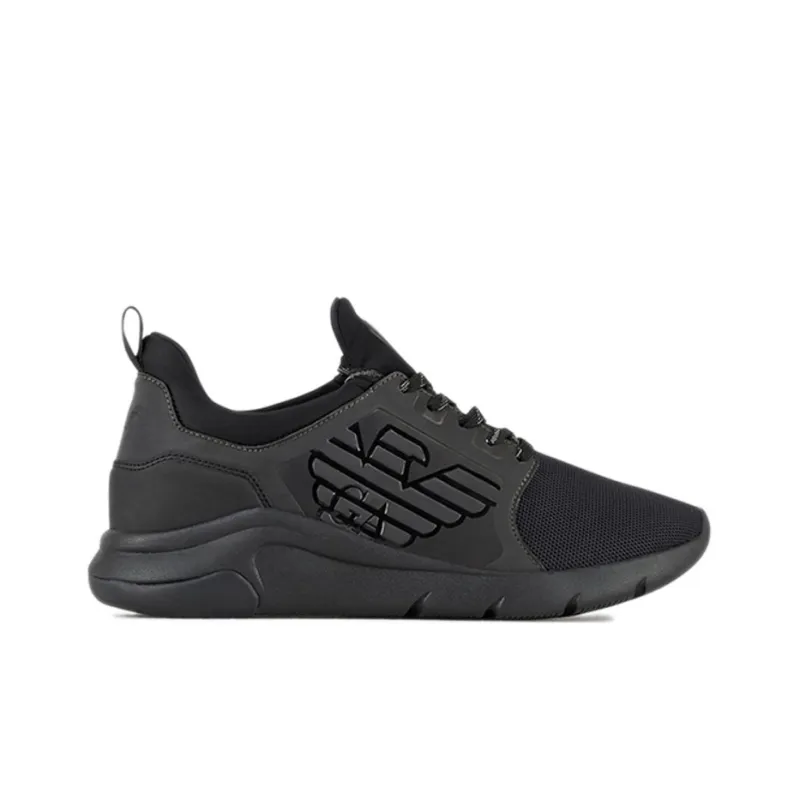 EMPORIO ARMANI Low Top Casual Shoes Unisex Black-1