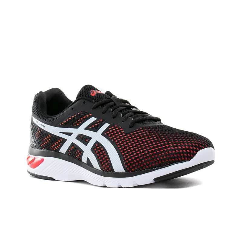 Asics Gel-Evasio Wear-resistant And Lightweight Low-Top Running Shoes Men's Black Red-1