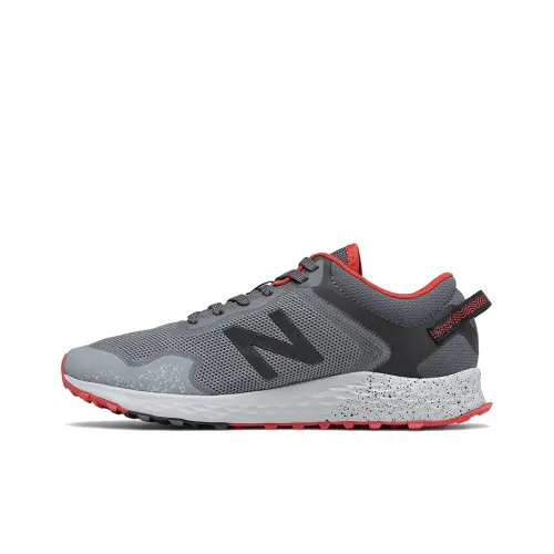 New Balance NB Fresh Foam Running Shoes Men Low-Top Cyclone Gray/Red