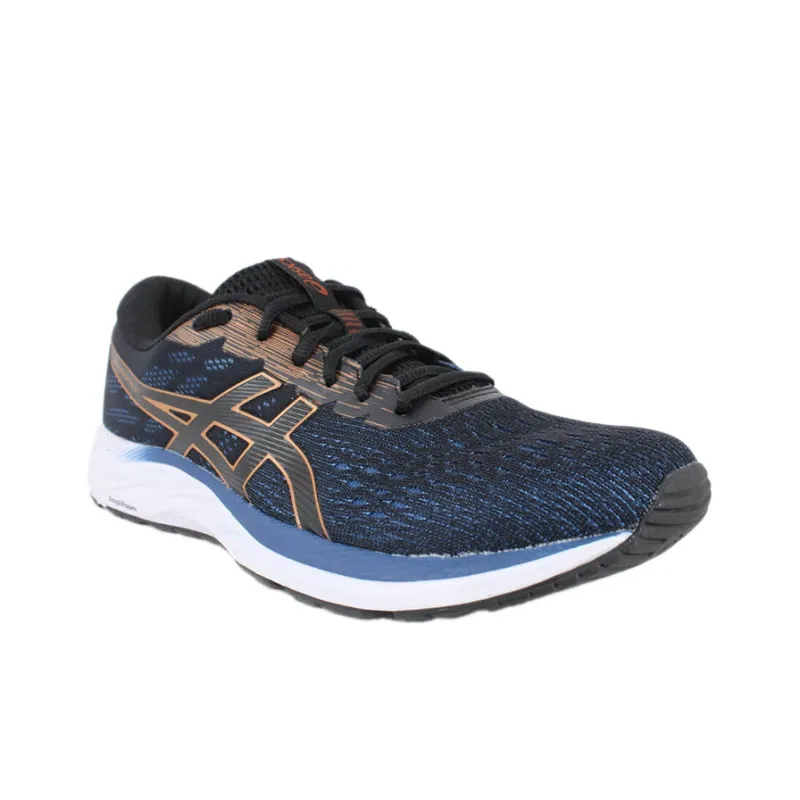 Asics Gel-Excite 7 Durable Breathable Low-Top Running Shoes Men's Blue Orange-2