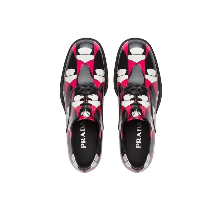 PRADA Dress Shoes Women's Red Black-4