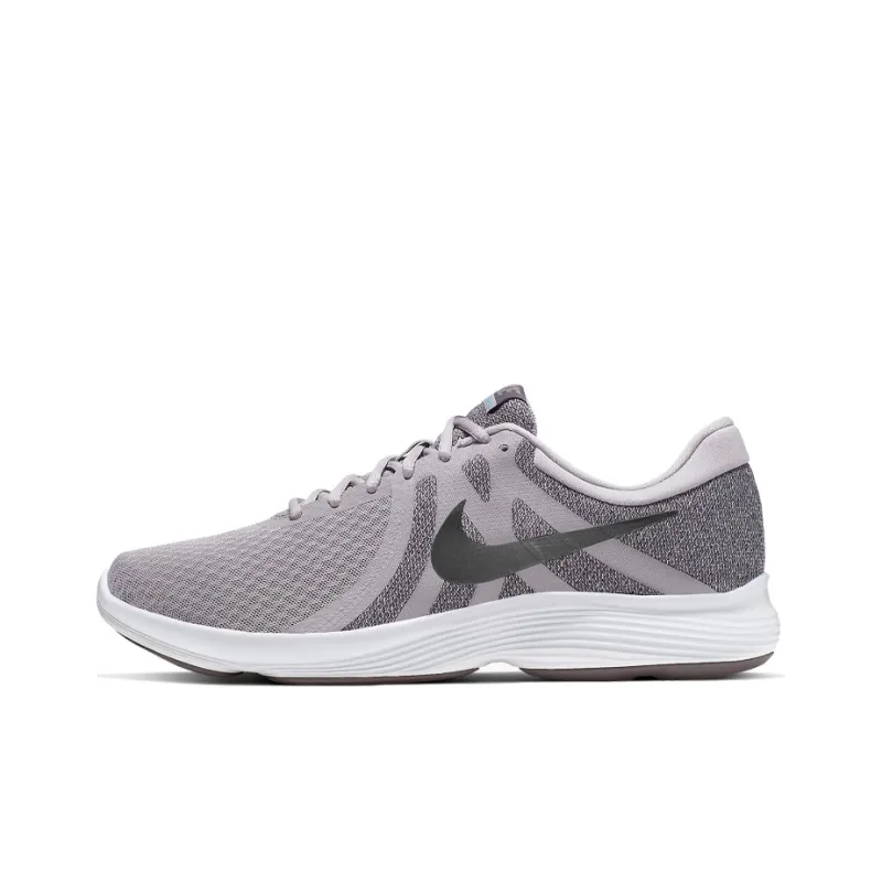 Nike Revolution 4 Breathable Shock Absorption Non Slip Low Tops Gray-0