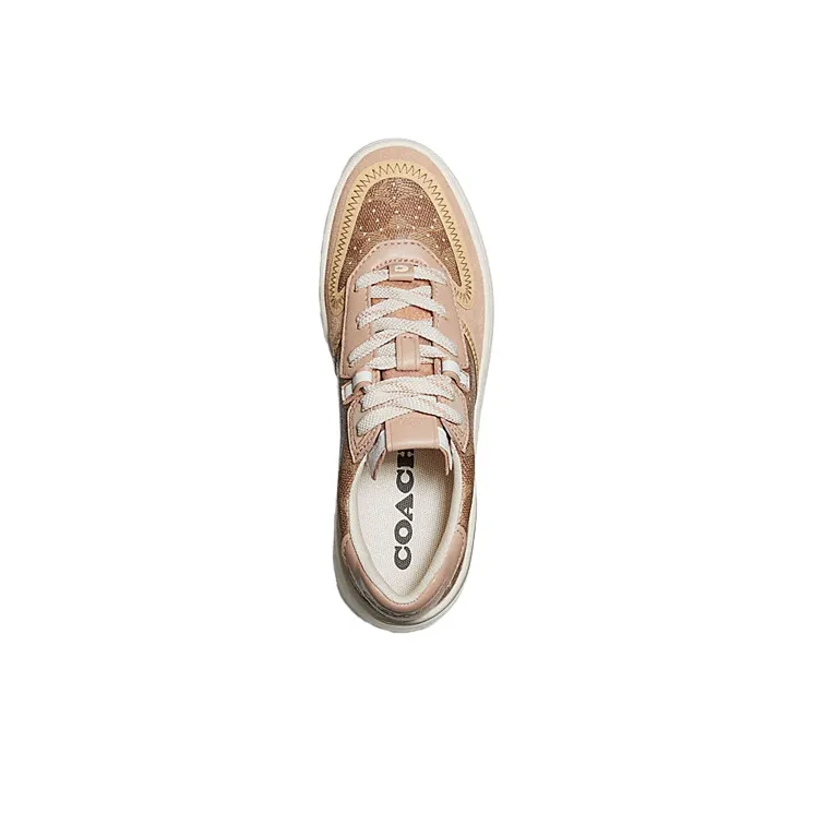 COACH CitySole Court Stylish Skateboarding Shoes Women's Dark Brown-3