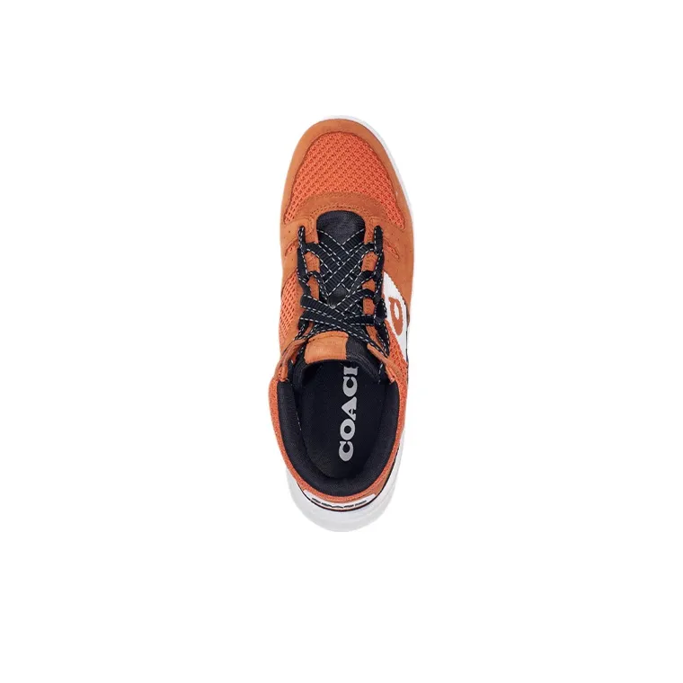 COACH CitySole Skateboard Shoes Men High Top Orange-2