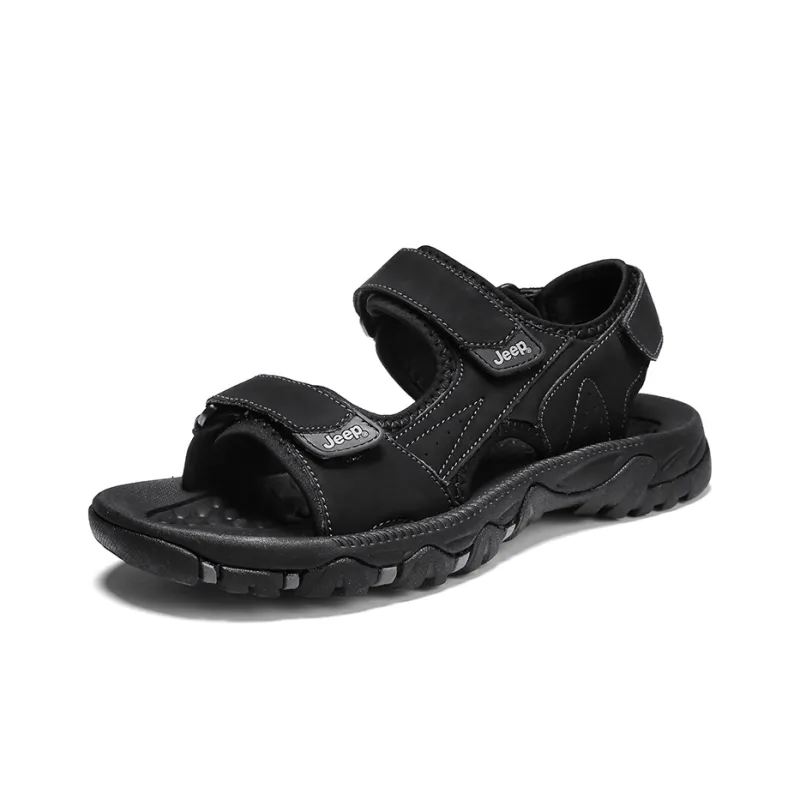 Jeep Beach Sandals Men Black-2