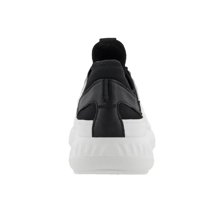 Ecco ATH 1FM L Cushioning, Slip Resistant, Abrasion Resistant Coverage Low Top Casual Shoes Men's Black White-5