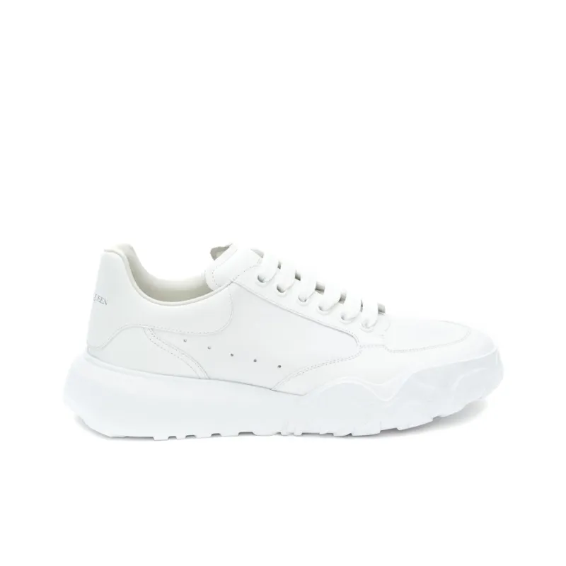 Alexander McQueen Court Trainers 'White Leather'-1