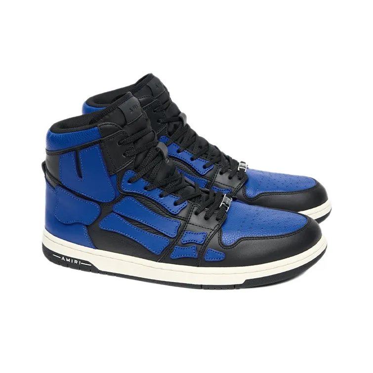AMIRI Skel Panelled High Top Blue Black-1