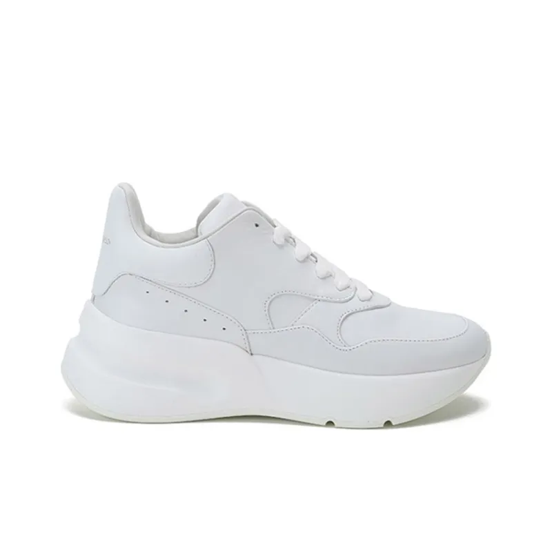 Alexander McQueen Oversized Sneaker Low Top Casual Shoes Women's White-1