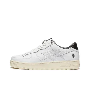 A BATHING APE STA Stylish Skateboarding Shoes Men's White
