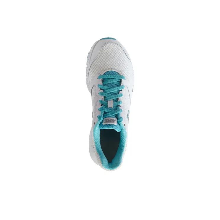 Nike Downshifter 6 White Metallic Silver Gamma Blue Women's-2