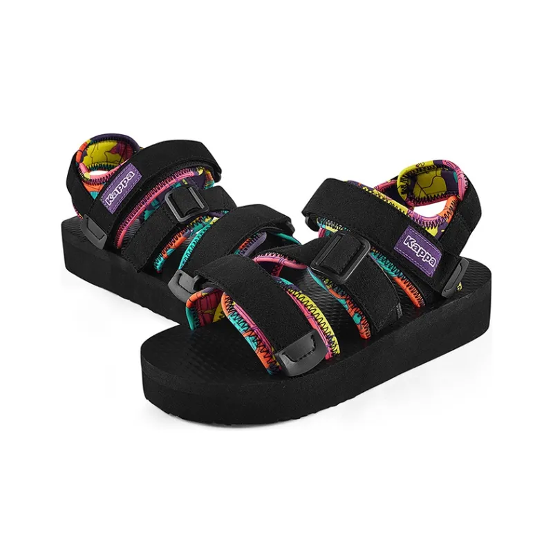 Kappa Beach Sandals Women's Black/Green/Red/Yellow-1