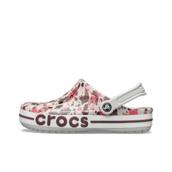 Crocs Bayaband Printed Classic Clogs 'White Brown Red'
