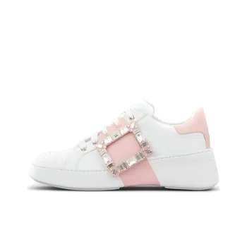 Roger Vivier Viv' Skate Buckled Lace Up Sneakers Women's
