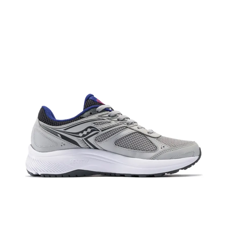Saucony Cohesion 14 Cushioning Wear-Resistant Breathable Supportive Low-Top Casual Running Shoes Women's Gray Purple-1