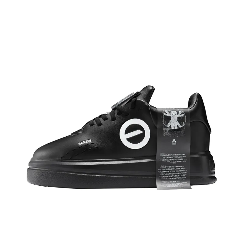 NORVINCY Stylish Skateboarding Shoes Unisex Black-0