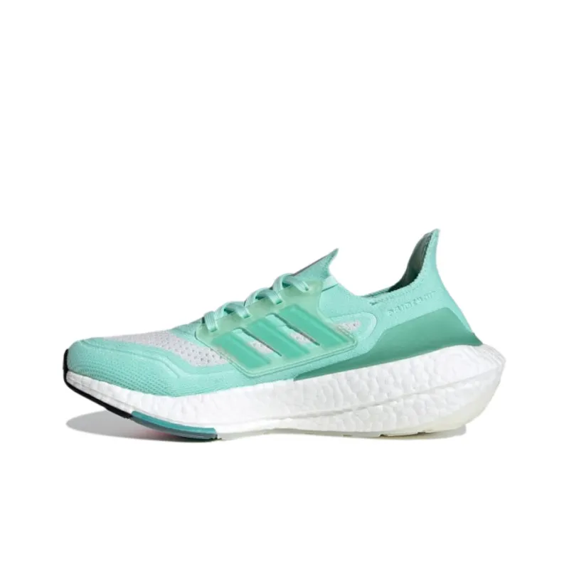 Adidas Ultra Boost 21 White Acid Mint Women's-0