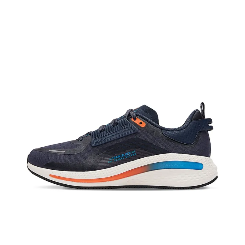 361° Slip Resistant Breathable Lightweight Low Top Running Shoes Men's Oil Ink Blue-0